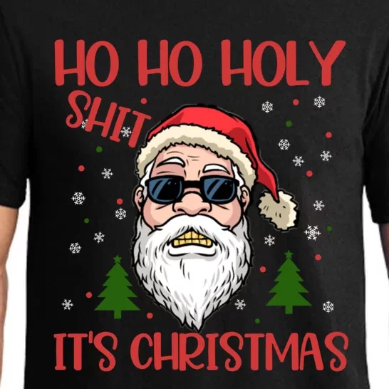 Ho Ho Holy Shit ItS Christmas Santa Funny Gift Cool Gift Pajama Set