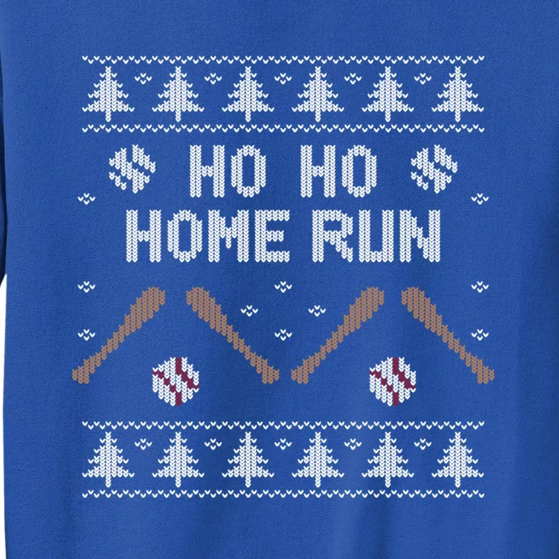 Ho Ho Home Run Funny Ugly Christmas Baseball Lover Cool Gift Sweatshirt