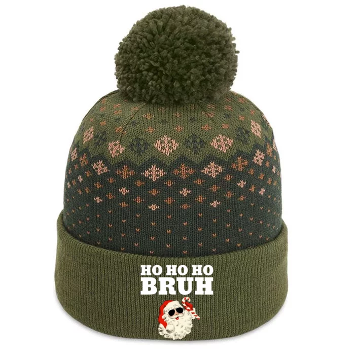 Ho Ho Ho Bruh Funny Christmas Santa The Baniff Cuffed Pom Beanie