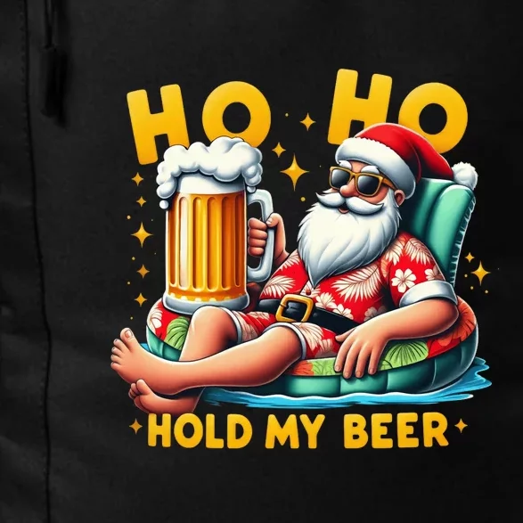 Ho Ho Hold My Beer Christmas In July Summer Santa Sunglasses Daily Commute Backpack