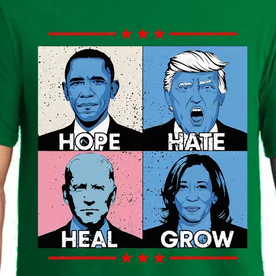 Hope Hate Heal Grow Political Leaders Pajama Set