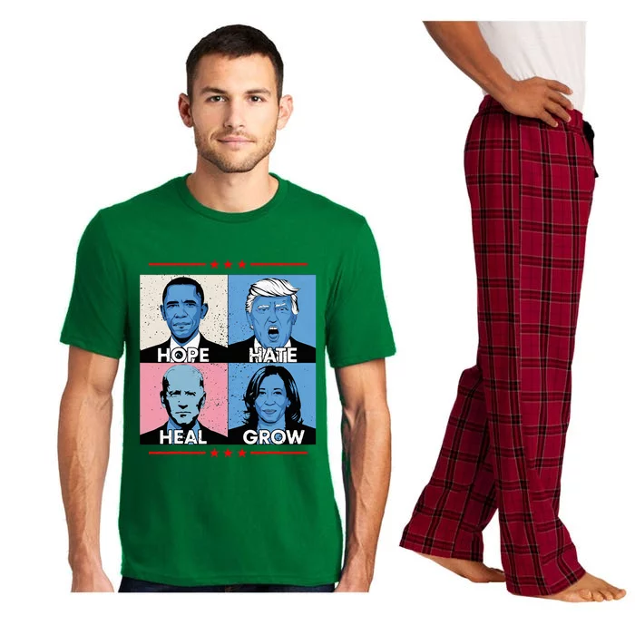 Hope Hate Heal Grow Political Leaders Pajama Set