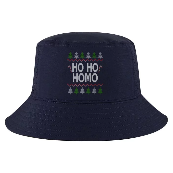 Ho Ho Ho Homo Homosexual Lgbt Gay Ugly Christmas Meaningful Gift Cool Comfort Performance Bucket Hat