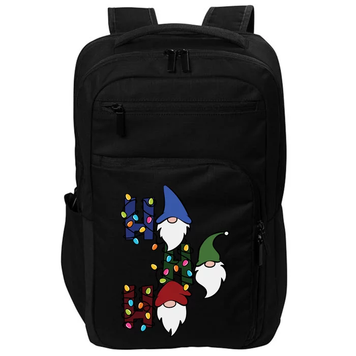 Ho Ho Ho Gnome Jolly Christmas Impact Tech Backpack