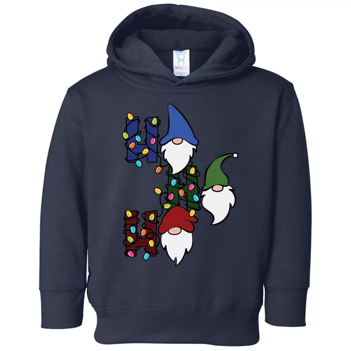 Ho Ho Ho Gnome Jolly Christmas Toddler Hoodie