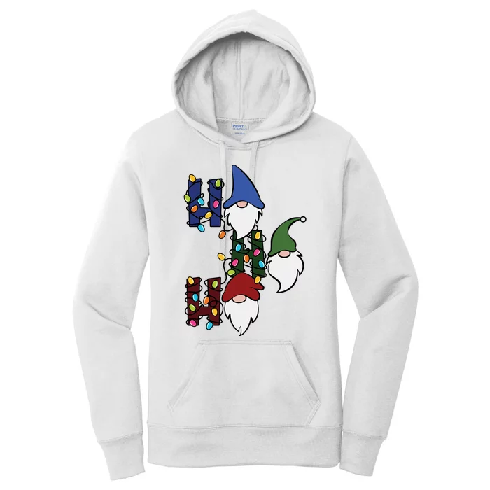 Ho Ho Ho Gnome Jolly Christmas Women's Pullover Hoodie