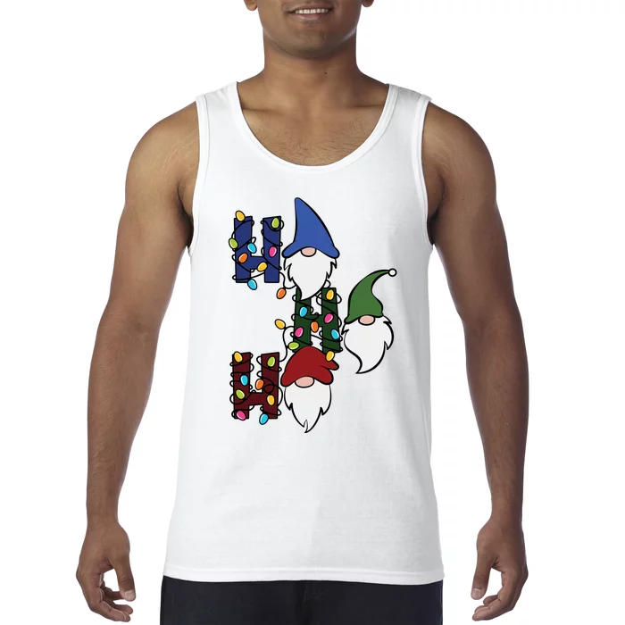 Ho Ho Ho Gnome Jolly Christmas Tank Top