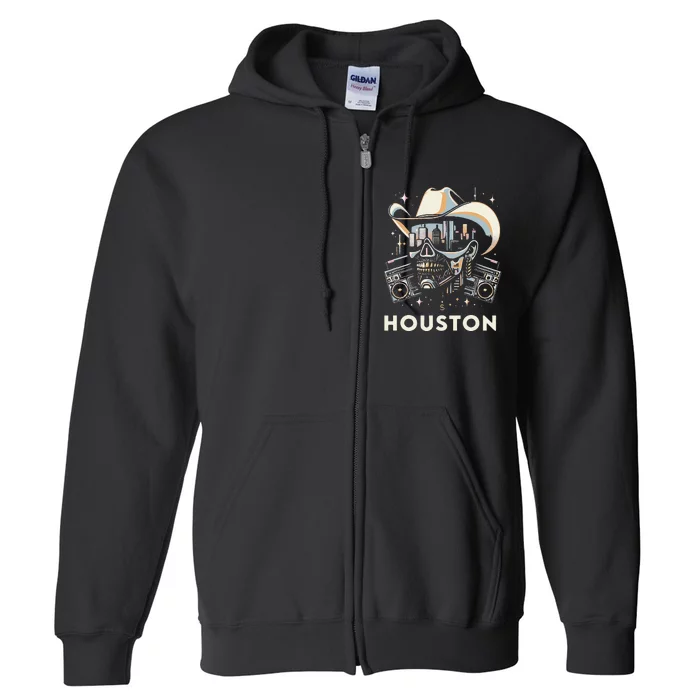 Houston Hip Hop Graphic Full Zip Hoodie