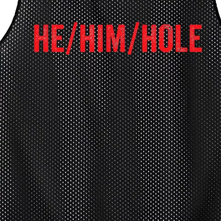 HE  HIM  HOLE Funny Trending Mesh Reversible Basketball Jersey Tank