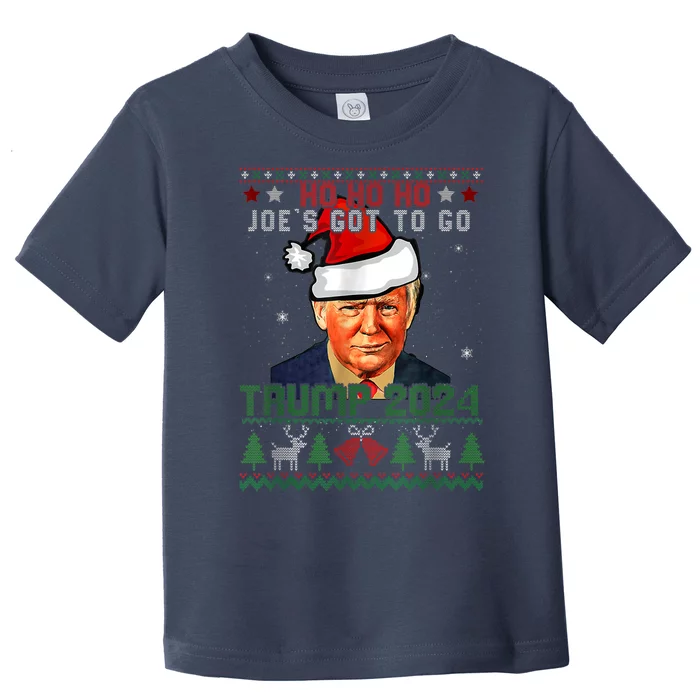 Ho Ho Ho JoeS Got To Go Trump 2024 Toddler T-Shirt