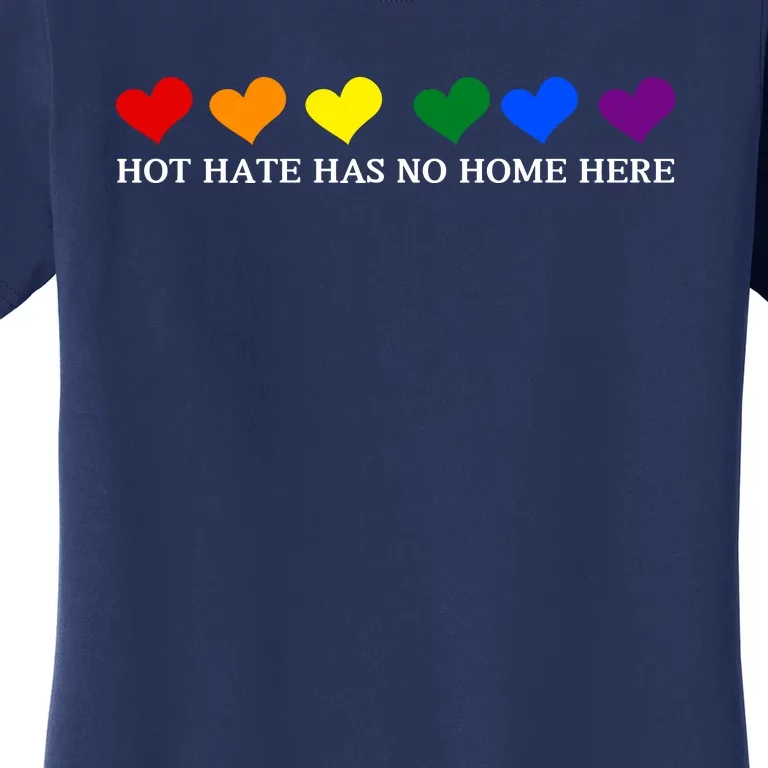 Hot Hate Has No Home Here Lgbtq Women's T-Shirt