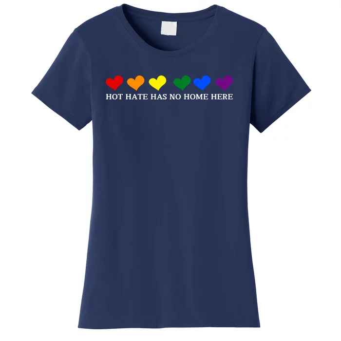 Hot Hate Has No Home Here Lgbtq Women's T-Shirt