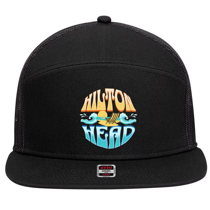 Hilton Head 7 Panel Mesh Trucker Snapback Hat