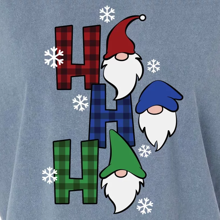 Ho Ho Ho Gnome Squad Christmas Garment-Dyed Women's Muscle Tee