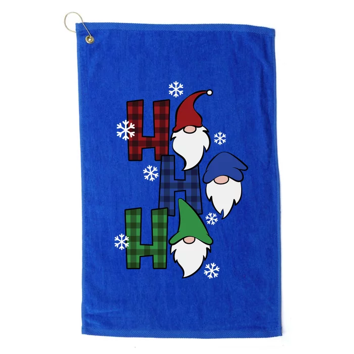 Ho Ho Ho Gnome Squad Christmas Platinum Collection Golf Towel