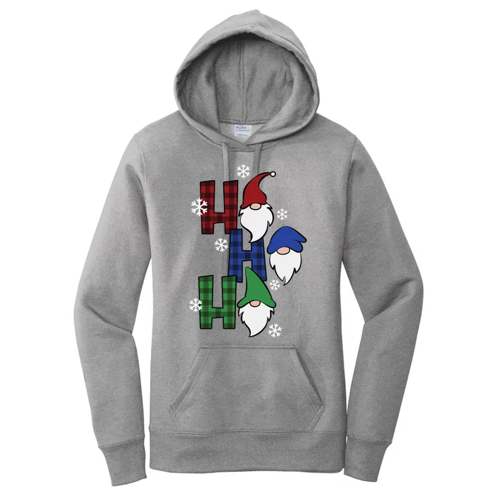 Ho Ho Ho Gnome Squad Christmas Women's Pullover Hoodie