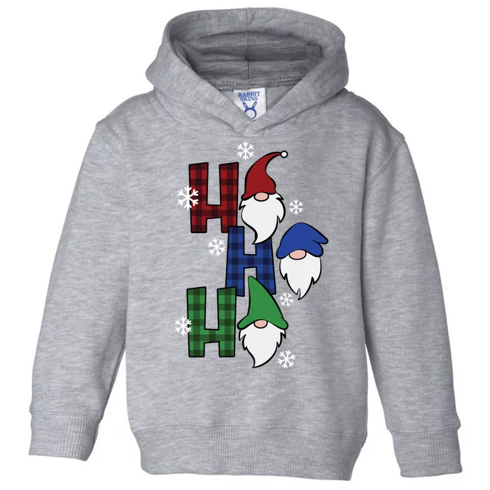 Ho Ho Ho Gnome Squad Christmas Toddler Hoodie