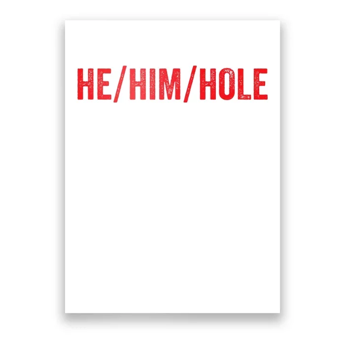 HE HIM HOLE Funny Trending Poster