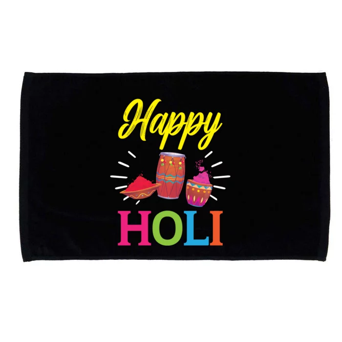 Happy Holi Hinduism Hindu Buddhist Holi Festival Gift Microfiber Hand Towel