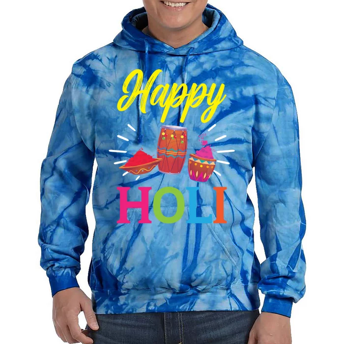 Happy Holi Hinduism Hindu Buddhist Holi Festival Gift Tie Dye Hoodie