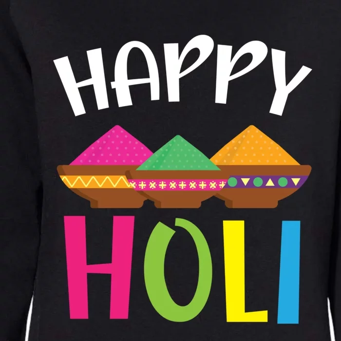 Happy Holi Hinduism Hindu Buddhist Holi Festival Gift Womens California Wash Sweatshirt