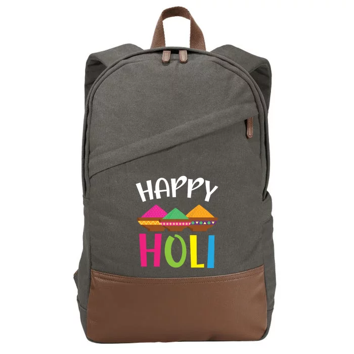 Happy Holi Hinduism Hindu Buddhist Holi Festival Gift Cotton Canvas Backpack