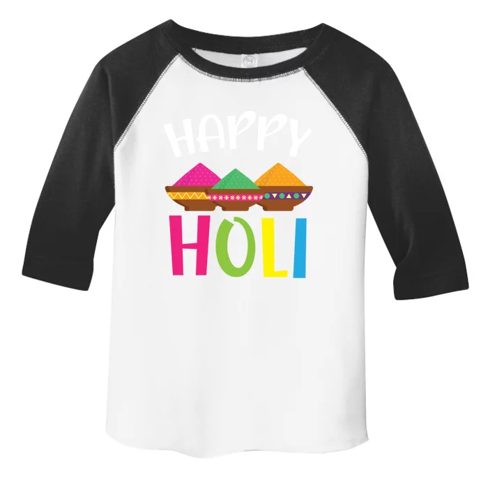 Happy Holi Hinduism Hindu Buddhist Holi Festival Gift Toddler Fine Jersey T-Shirt