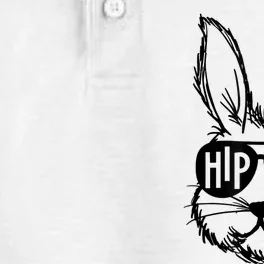 Hip Hop Happy Easter Bunny Face With Sunglasses Dry Zone Grid Performance Polo