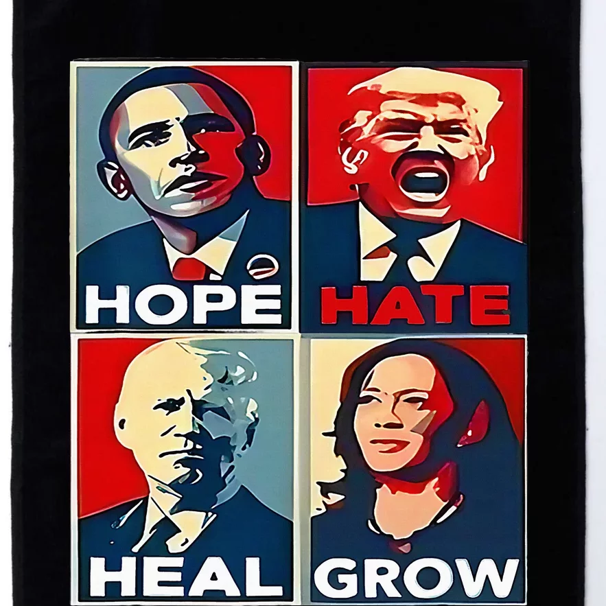 Hope Hate Heal Grow 2024 Platinum Collection Golf Towel