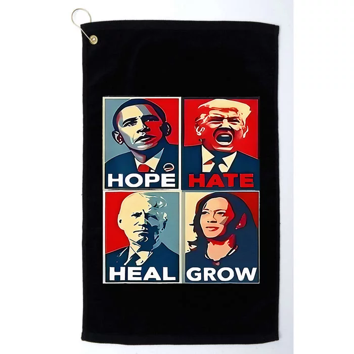 Hope Hate Heal Grow 2024 Platinum Collection Golf Towel