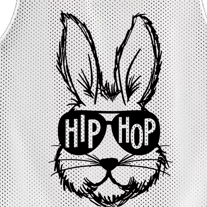 Hip Hop Happy Easter Bunny Face With Sunglasses Mesh Reversible Basketball Jersey Tank