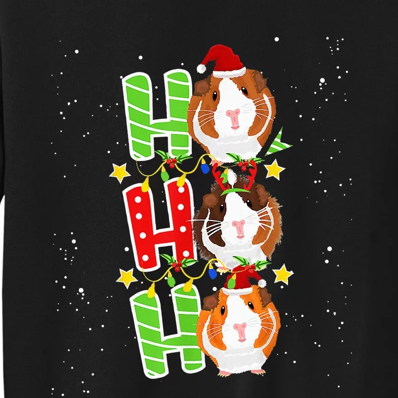 Ho Ho Ho Xmas Cavy Clothes Stuff Gift Christmas Guinea Pig Tall Sweatshirt