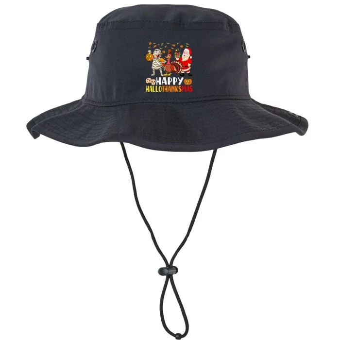 Happy Hallothanksmas Halloween Thanksgiving Christmas Day Legacy Cool Fit Booney Bucket Hat