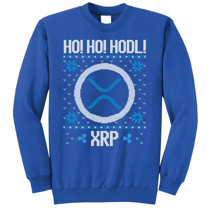 Ho Ho Hodl Xrp Fun Xrp Ripple Cryptocurrency Gear Gift Tall Sweatshirt