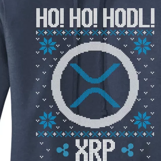 Ho Ho Hodl Xrp Fun Xrp Ripple Cryptocurrency Gear Gift Women's Pullover Hoodie