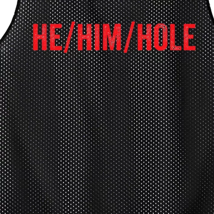 HE HIM HOLE Funny Trending Mesh Reversible Basketball Jersey Tank