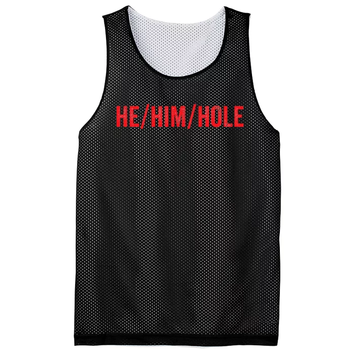 HE HIM HOLE Funny Trending Mesh Reversible Basketball Jersey Tank