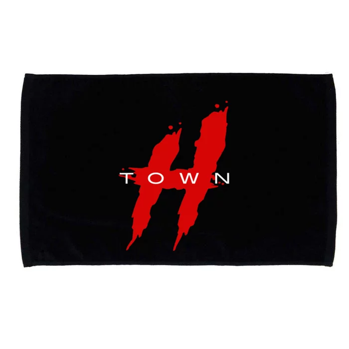 Houston  Htown Hustle Town The H Houston Texas Microfiber Hand Towel