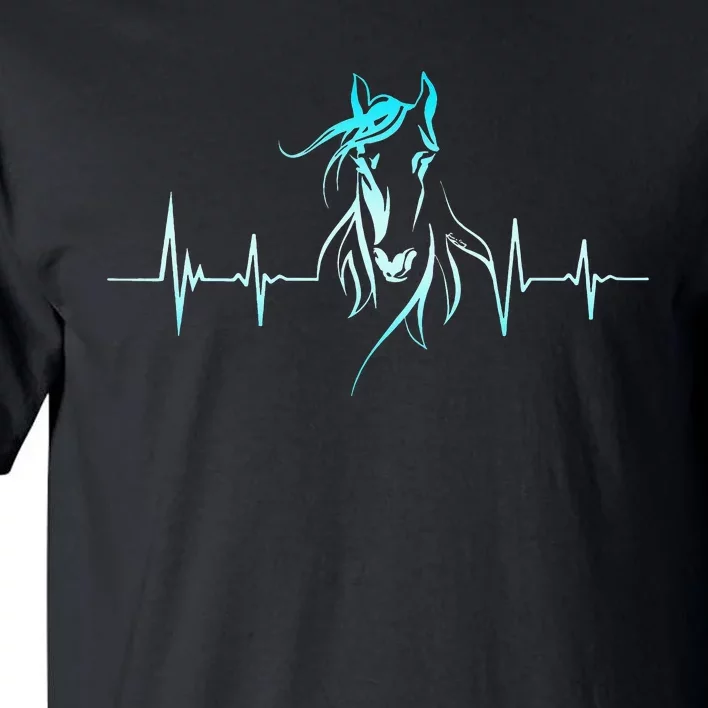 Horse Heartbeat Horse Lover Gifts Tall T-Shirt