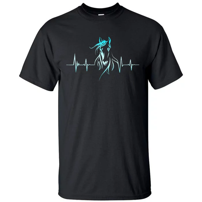 Horse Heartbeat Horse Lover Gifts Tall T-Shirt