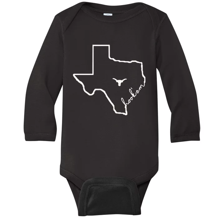 Hook’Em Horns Baby Long Sleeve Bodysuit