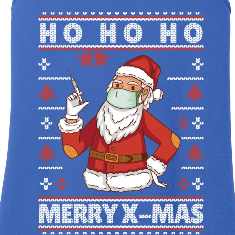 Ho Ho Ho Ugly Xmas Outfit With Doctor Santa Cool Gift Ladies Essential Tank