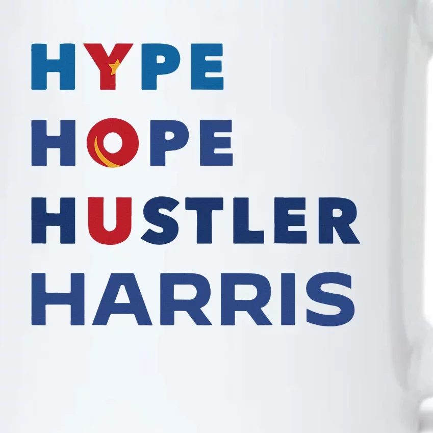 Hype Hope Hustler Harris Kamala 2024 Black Color Changing Mug