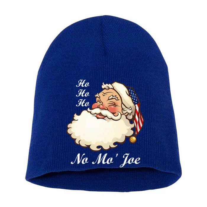 Ho Ho Ho No Mo' Joe Funny Santa Christmas Short Acrylic Beanie