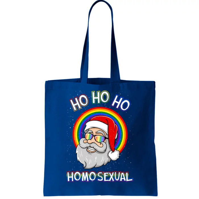 Ho Ho Ho Homosexual Holigays Lgbt Ugly Christmas Sweater Gift Tote Bag