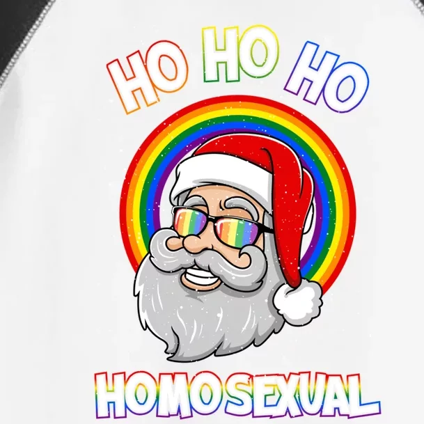 Ho Ho Ho Homosexual Holigays Lgbt Ugly Christmas Sweater Gift Toddler Fine Jersey T-Shirt