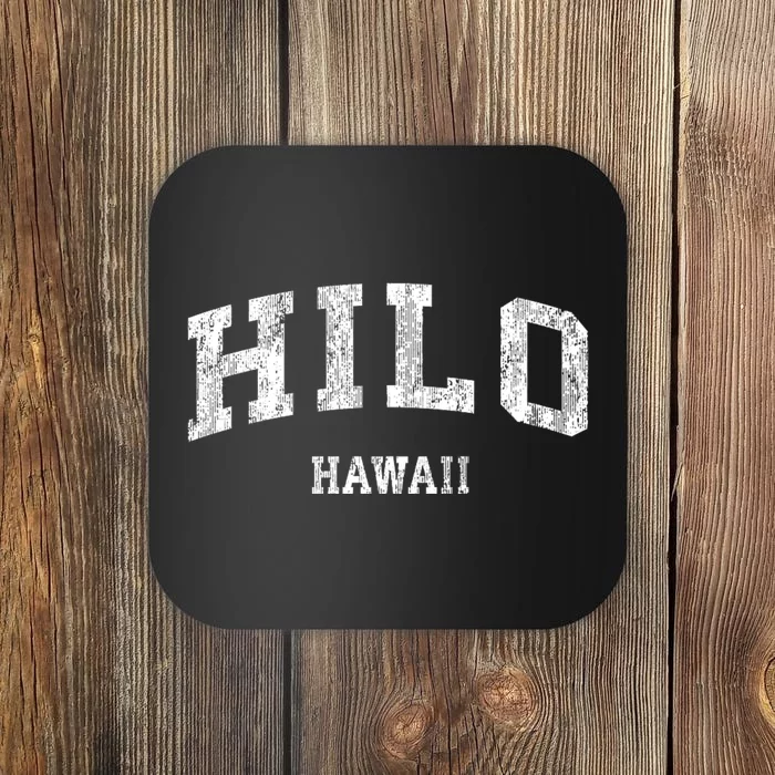 Hilo Hawaii Hi Vintage Varsity Sports Coaster