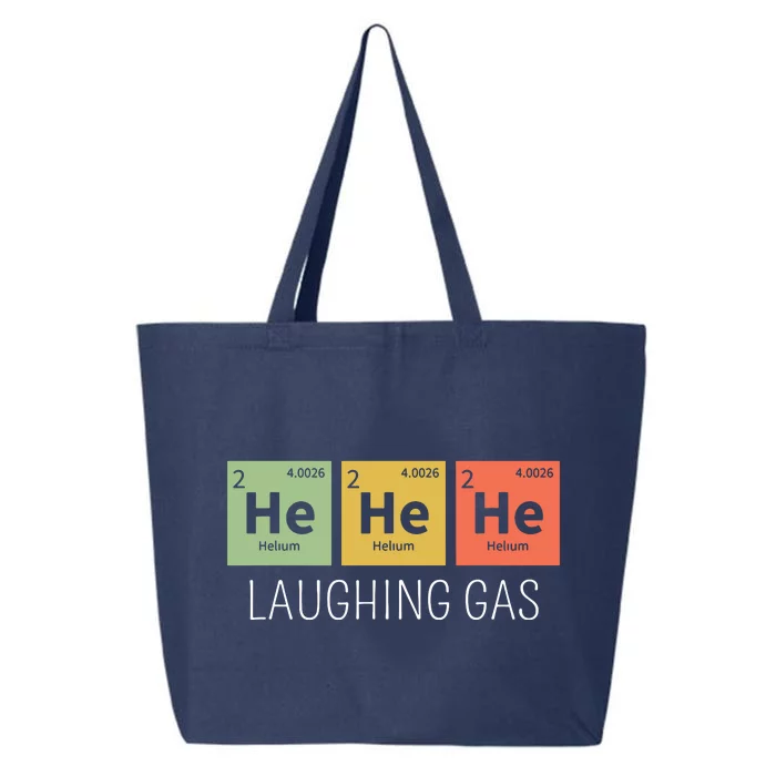 He He He Helium Laughing Gas Funny Chemistry Elements 25L Jumbo Tote