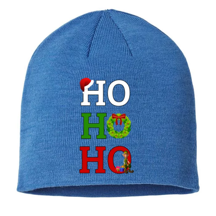 Ho Ho Ho Merry Christmas Elf Long Sleeve 8 1/2in Sustainable Knit Beanie