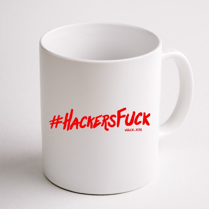 Hack.Xxx Hashtag Hackers Suck Front & Back Coffee Mug